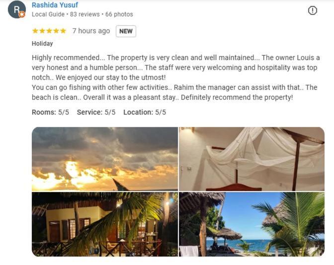 Lui Ushongo Beach House Pangani Exterior foto